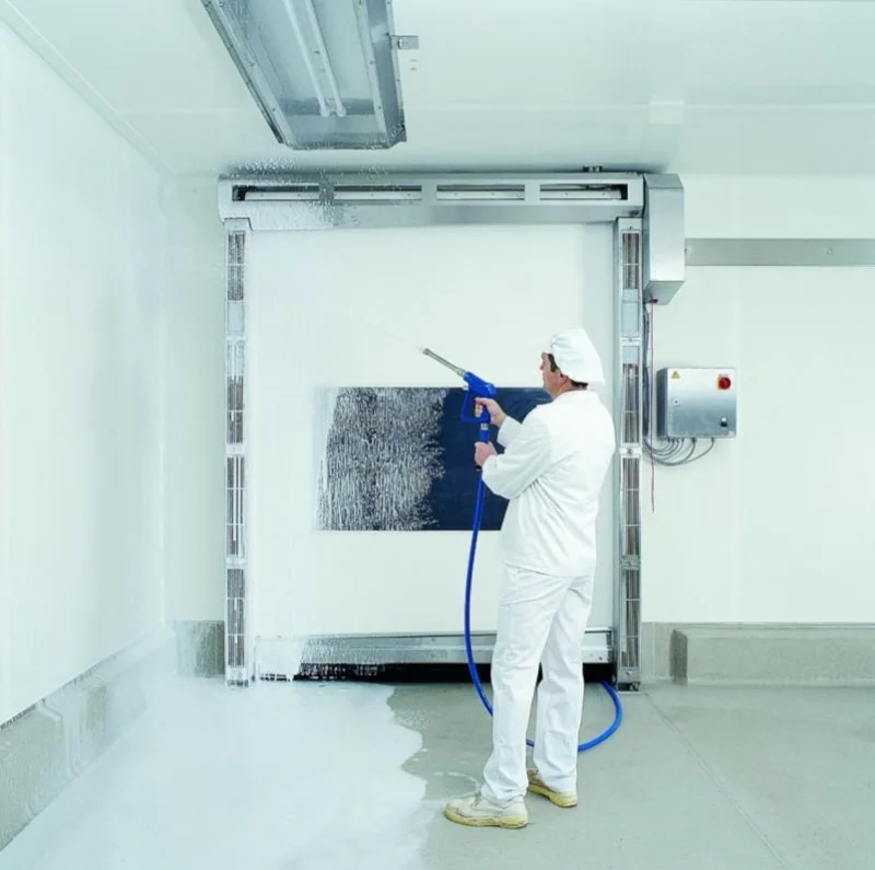 Porta para cabine de pintura